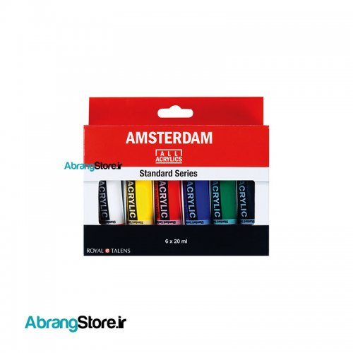 رنگ اکریلیک ۶ رنگ آمستردام | amsterdam acrylic 6*20