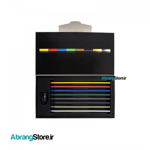 مدادرنگی کالراسترایپ لیرا ۸ رنگ به همراه تراش | LYRA Colorstripe Colored Pencil
