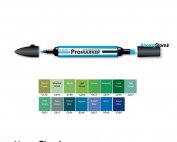 ماژیک پرومارکر - ست سبز و آبی ۱۵ عددی | Promarker Permanent Twintip