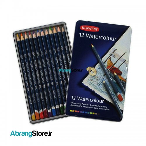 مدادرنگی آبرنگی آرتیست درونت ۱۲ رنگ | Derwent Watercolour Pencils