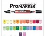 ماژیک پرومارکر ست 26 عددی | Promarker Permanent Twin-tip