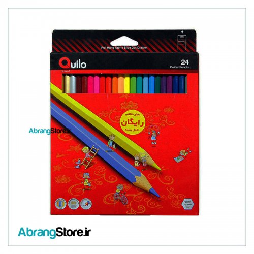 مداد رنگی 24 رنگ کویلو