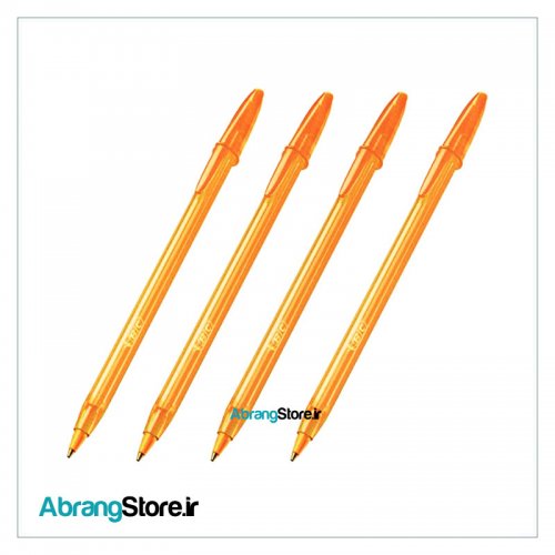 خودکار بیک فشن نارنجی نوک 1.2 بسته 4 عددی