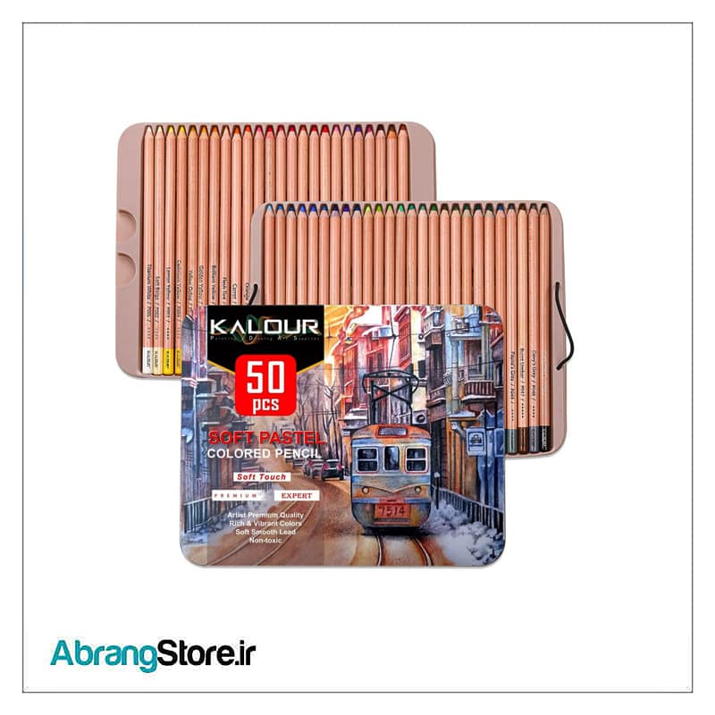 مداد پاستل کالور 50 رنگ