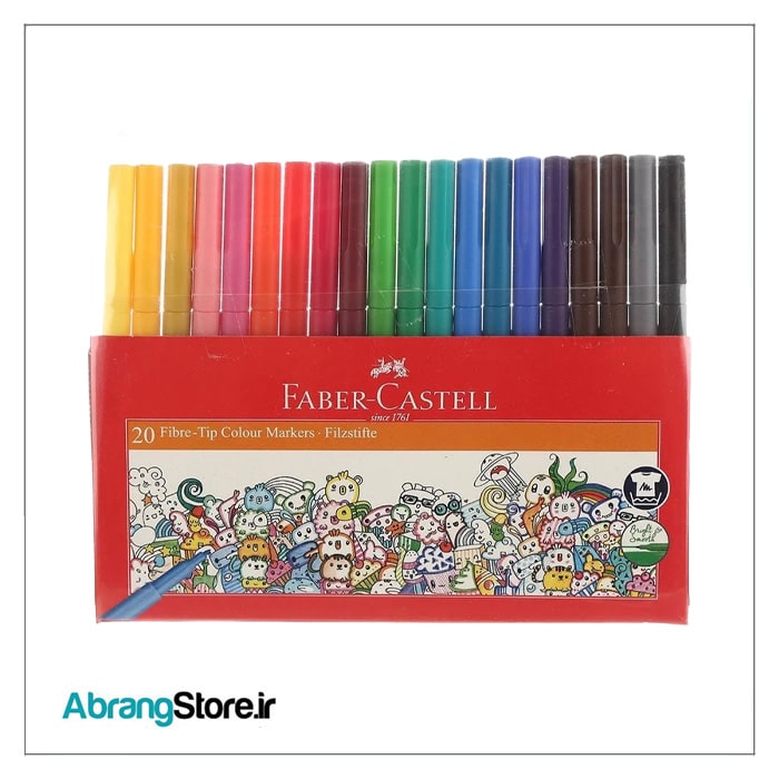 ماژیک ۲۰ رنگ فابرکاستل | Fabercastell Fibre-Tip Marker