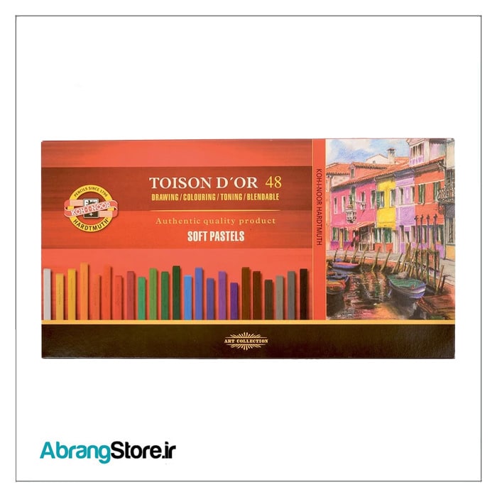 پاستل گچی تخت کوه نور 48رنگ | Koh-I-Noor Soft Pastels