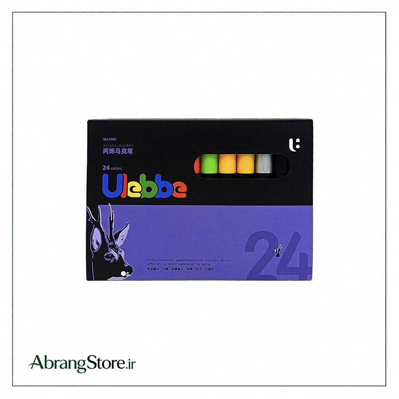 ماژیک اکریلیک 24 رنگ Ulebbe