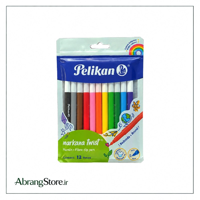 ماژیک رنگ آمیزی پلیکان 12 رنگ | Pelikan Markana Twist