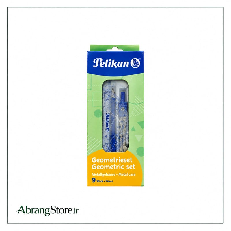 ست هندسه پلیکان 9 تکه | Pelikan Geometric Set